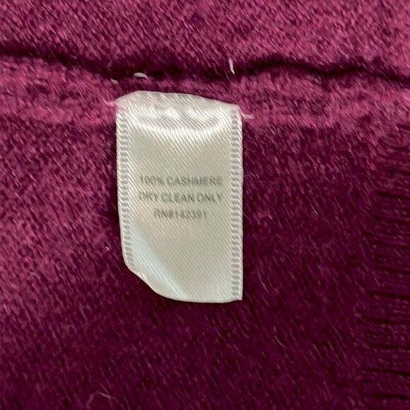 PROJECT Cashmere Open Front Cardigan Sweater Purple V-neck size S - Picture 7 of 8